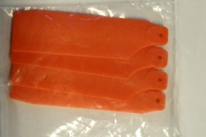 450'er Heckrotorblätter Orange 4'er Pack